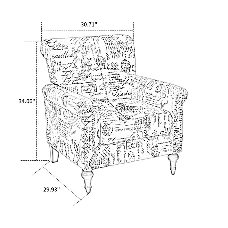 Ophelia & Co. Elamin Upholstered Armchair Wayfair Canada